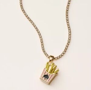 NWT Kate Spade French Fry Charm Tennis Necklace Target Collaboration